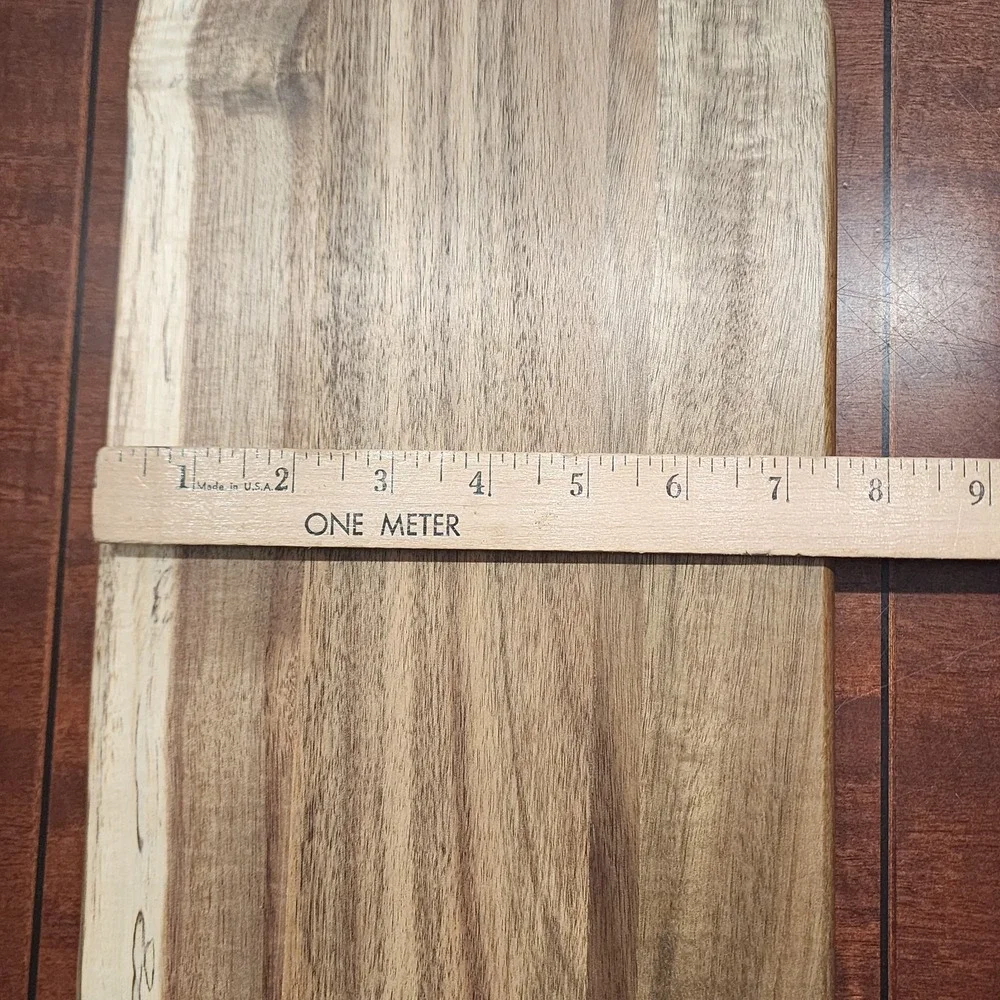 Toscana Ravinia Artisan Acacia Wood Charcuterie Cutting Board Paddle 24
